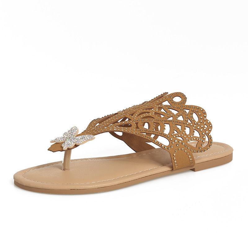 Women's Rhinestone Flat Sandals